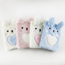 New Arrival Cute Rabbit Expression Notebook Creative Lovely Student Plush Diary Book School Gift Promotional Notebook for Girls